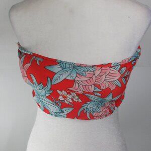 Zaful Women's Tropical Bandeau Bikini Top Size 6